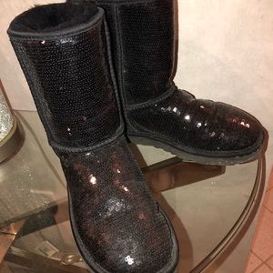 Sequined Black UGGs size 7